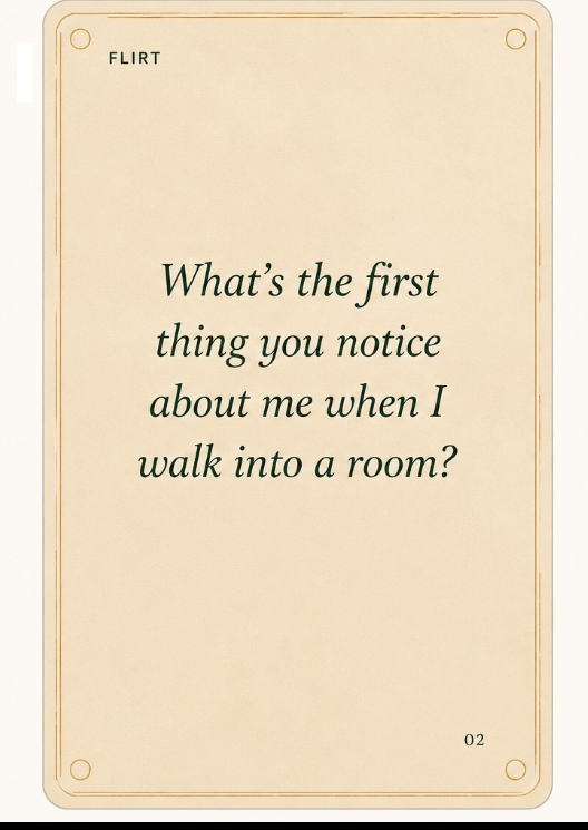 Sample conversation card